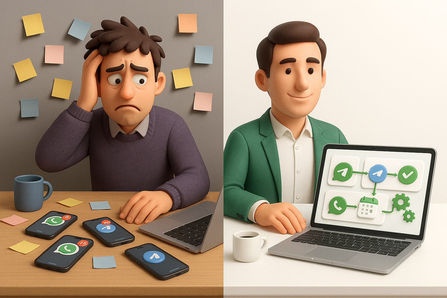 Sebelum & Selepas buat Marketing Automasi dengan AbataBlaster