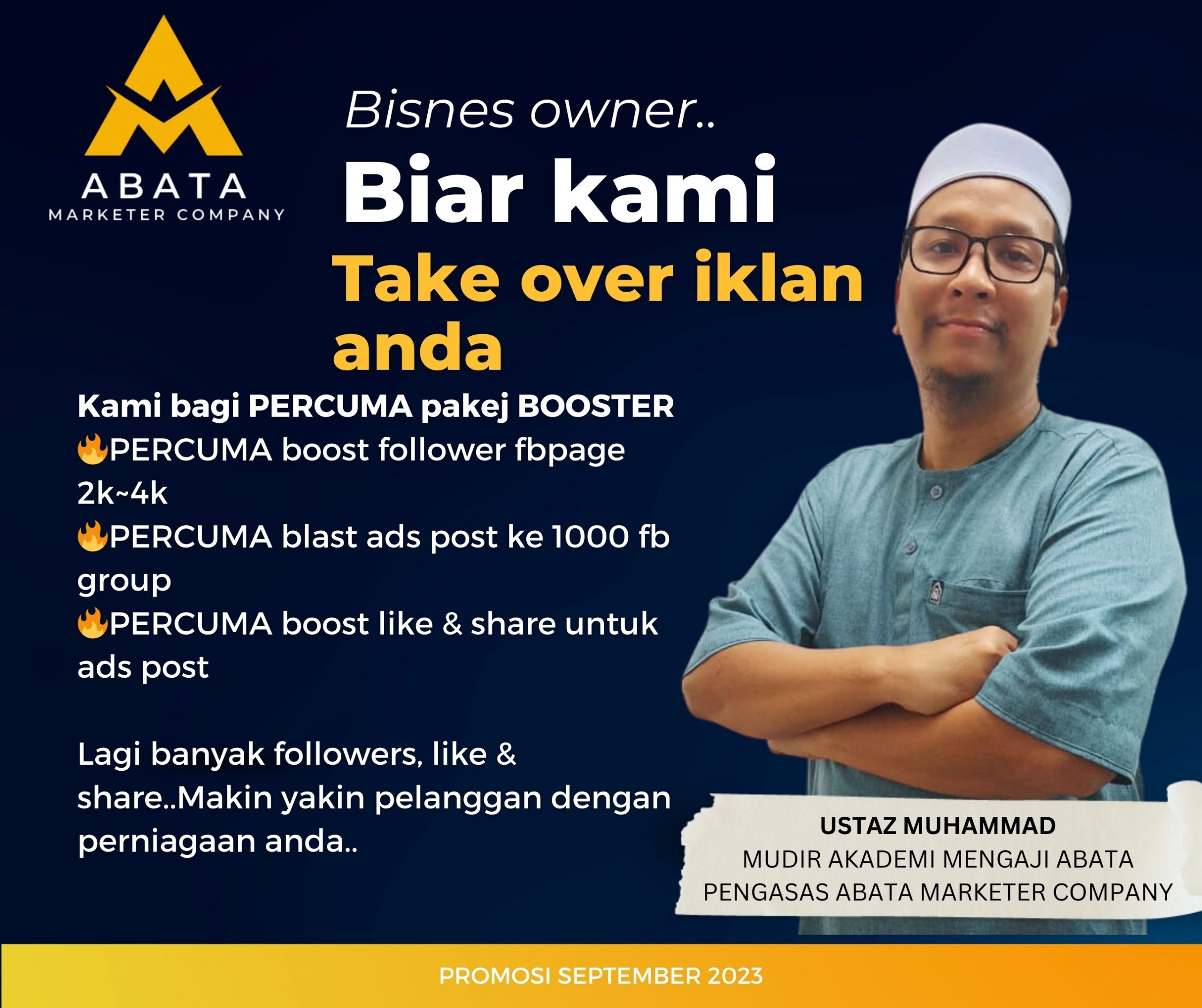 Poster Abata Marketer
