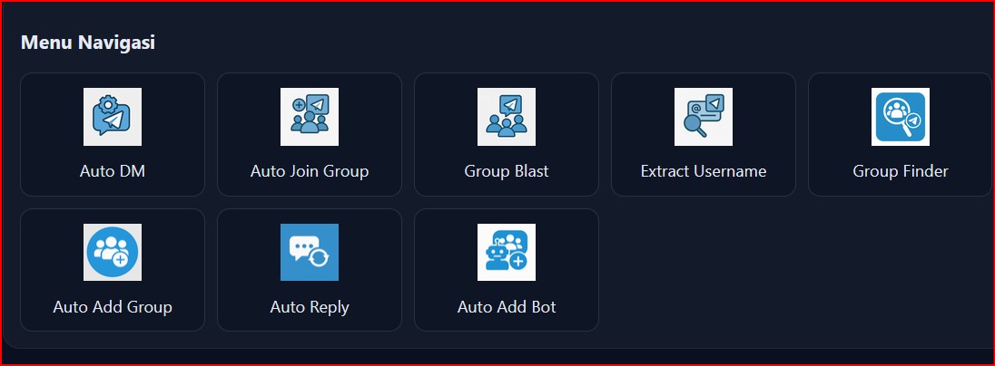 Navigation Telegram AbataBlaster