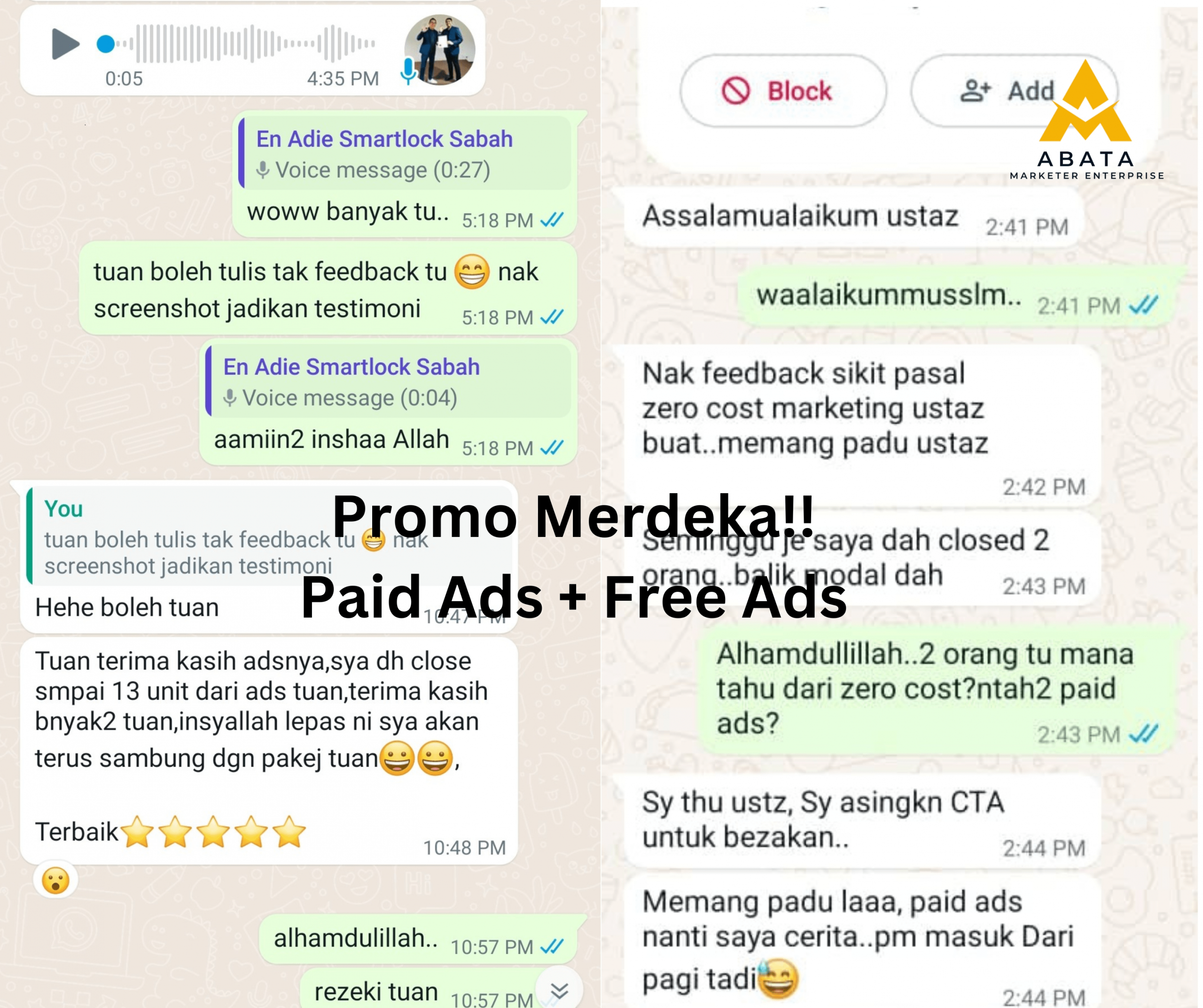 Feedback tambahan
