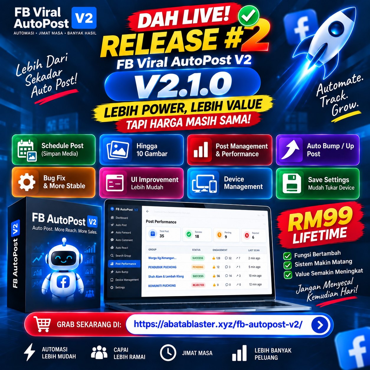 FB Viral AutoPost V2.1.0 Release #2 Dah Live