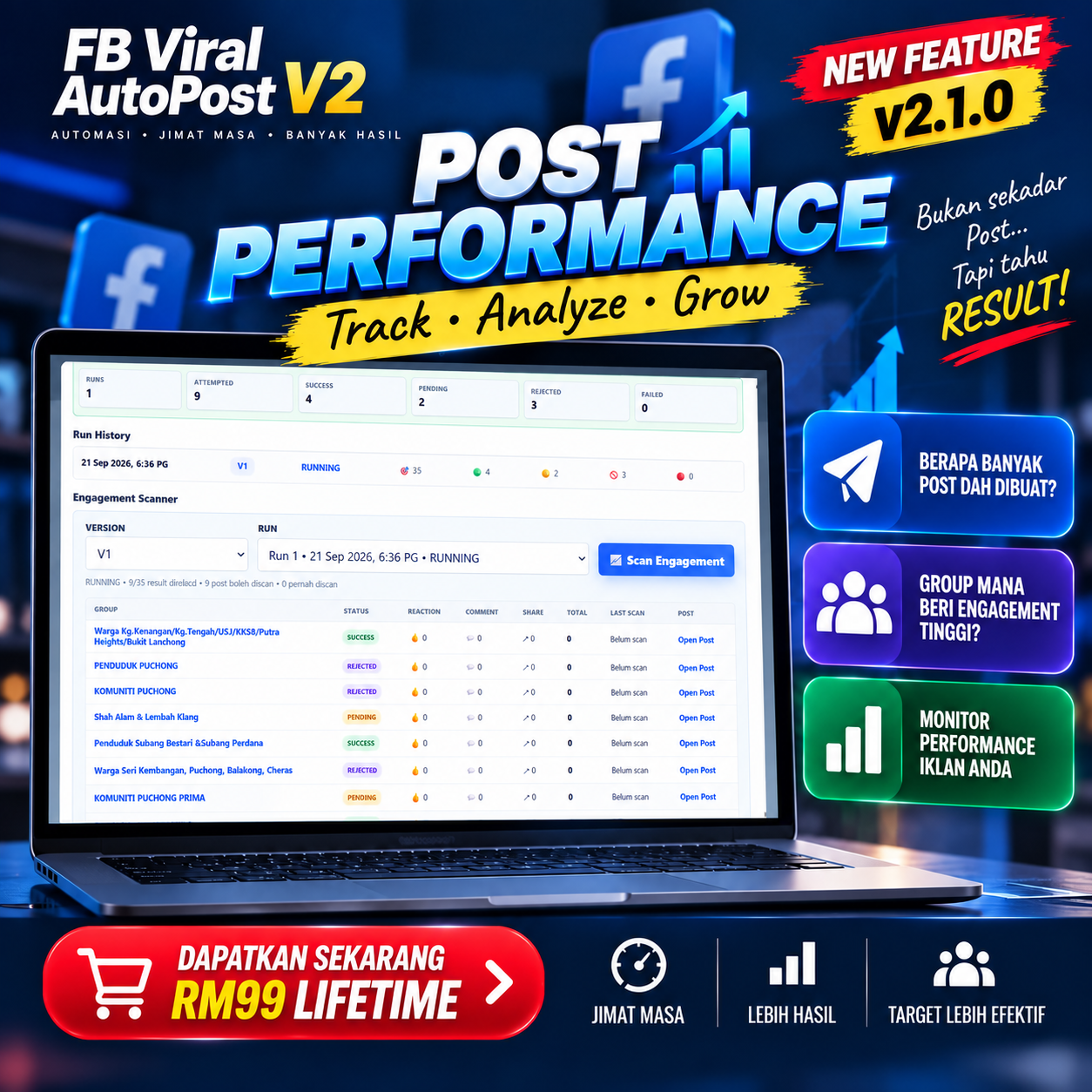 Post Performance FB Viral AutoPost V2.1.0